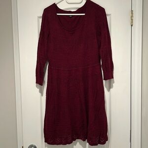 American eagle Burgundy colored sweater dress